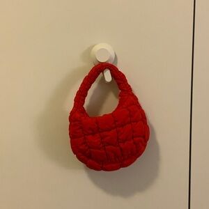 Cos Red micro Quilted Handbag